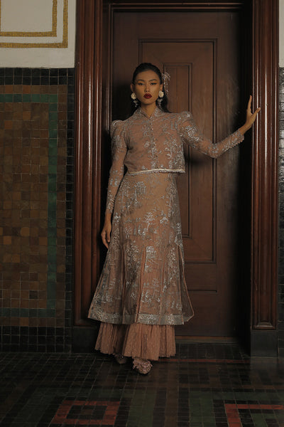 Chyna Dress in Silver Brown