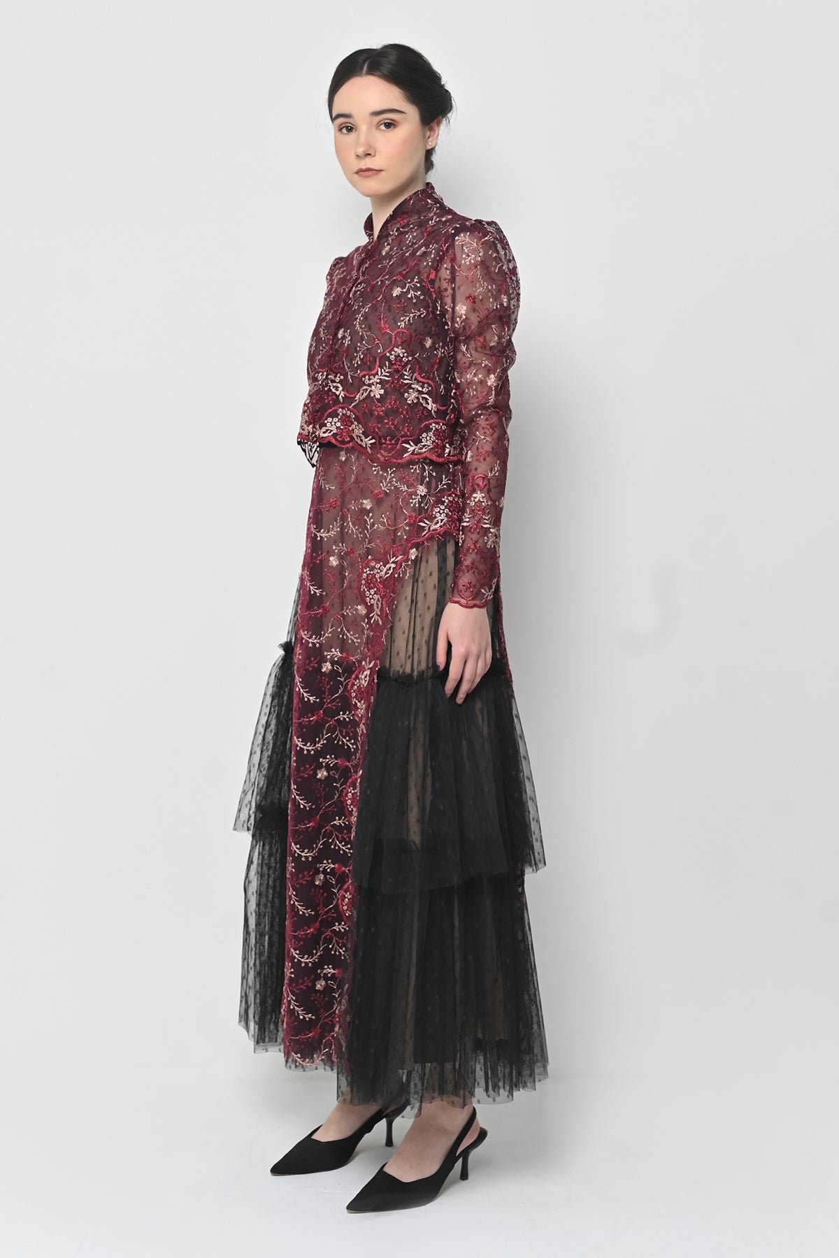 Kemala Dress in Ruby Red
