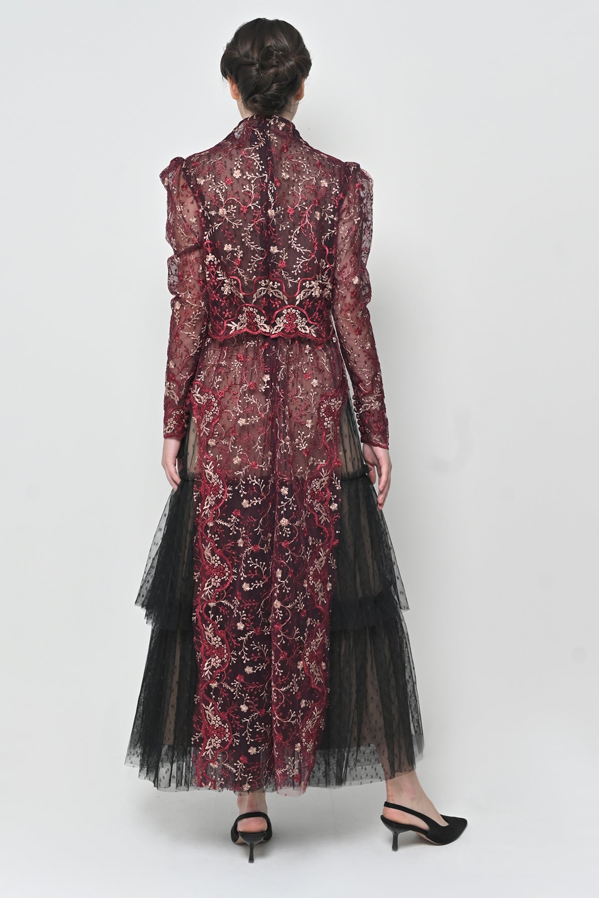 Kemala Dress in Ruby Red