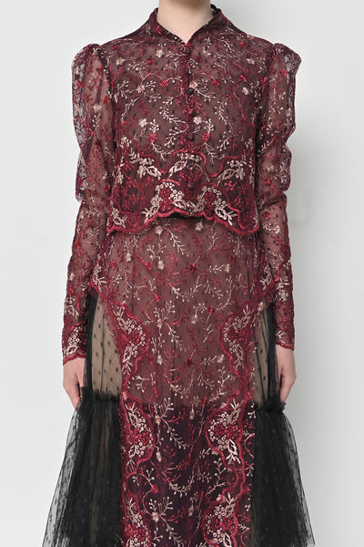 Kemala Dress in Ruby Red