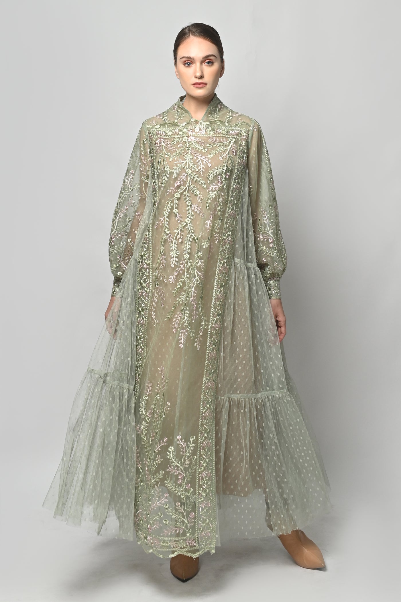 Lafaye Dress in Green