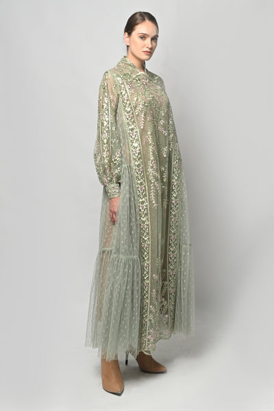 Lafaye Dress in Green