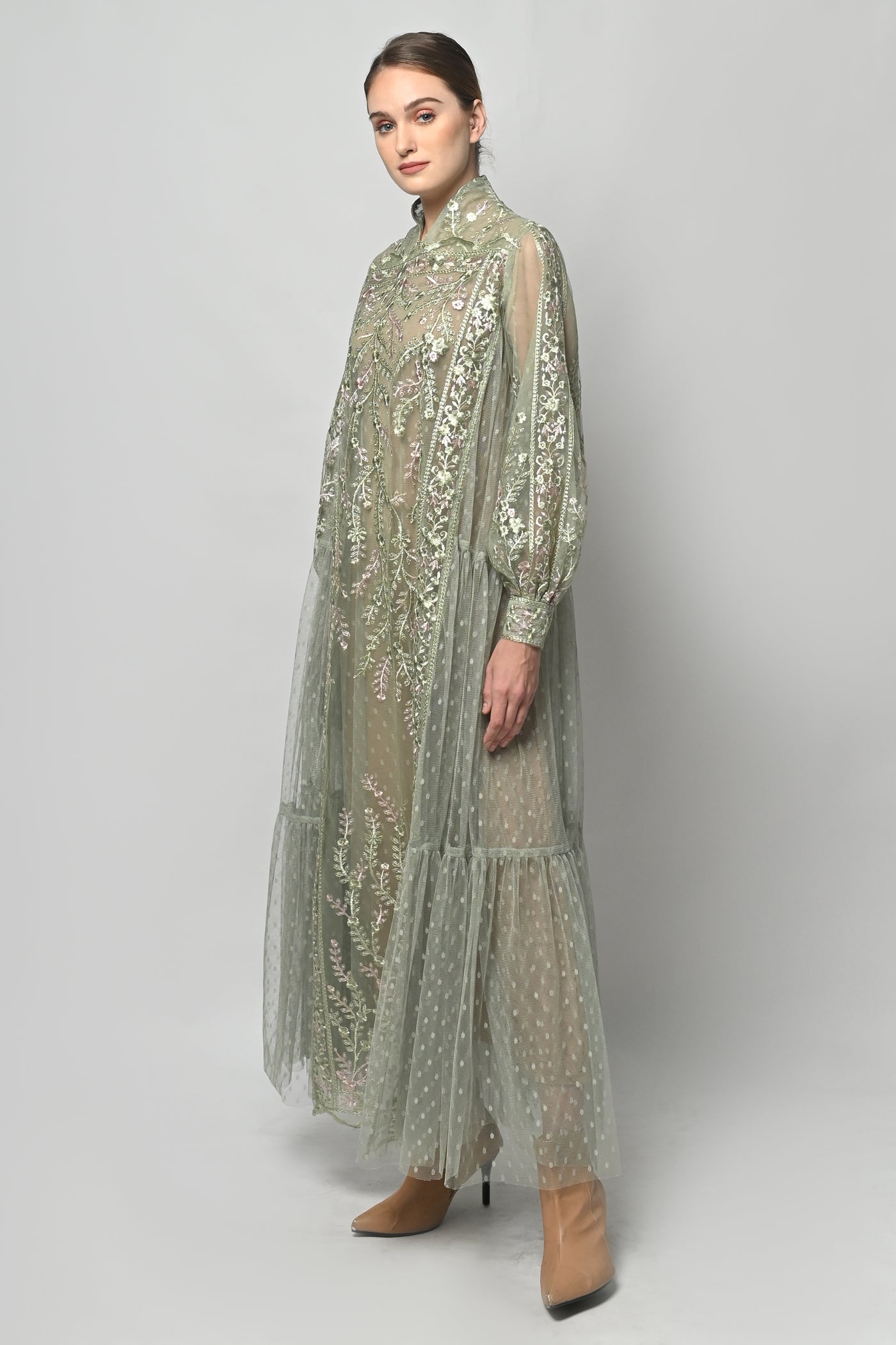 Lafaye Dress in Green