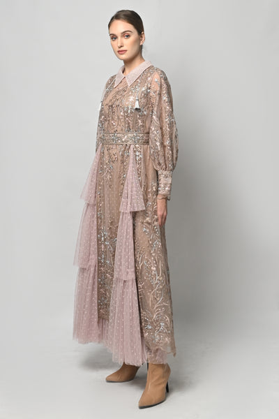 Lena Dress in Beige
