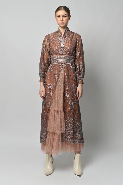 Rumi Dress in Brown