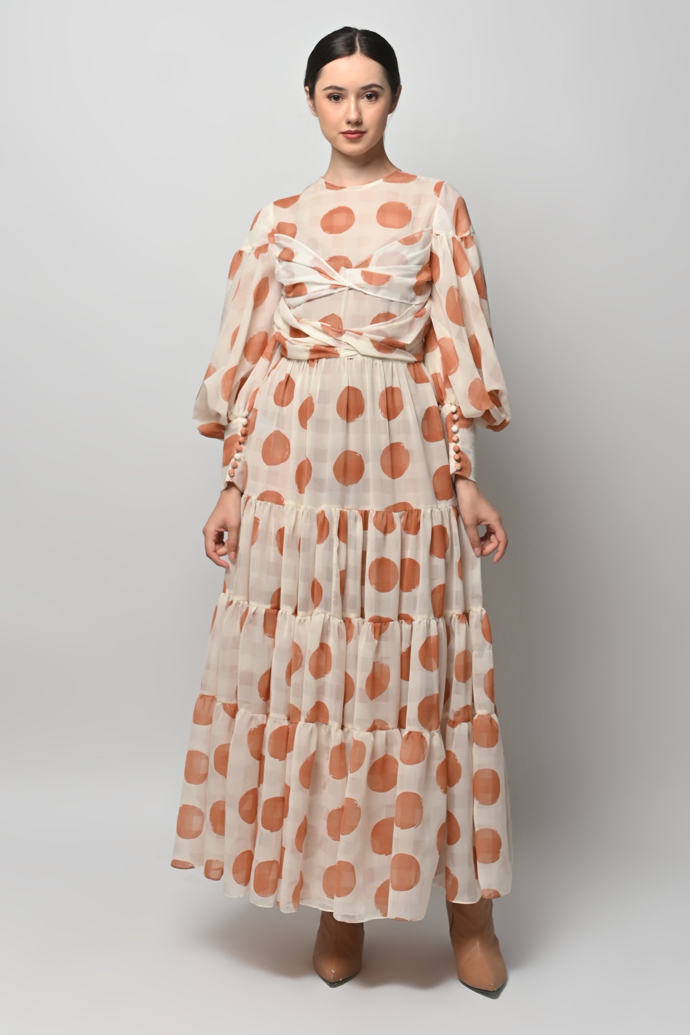 Odora Dress in Terracotta