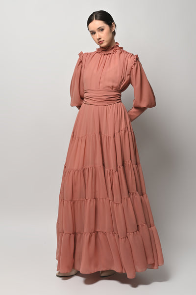 Ofra Dress in Terracotta