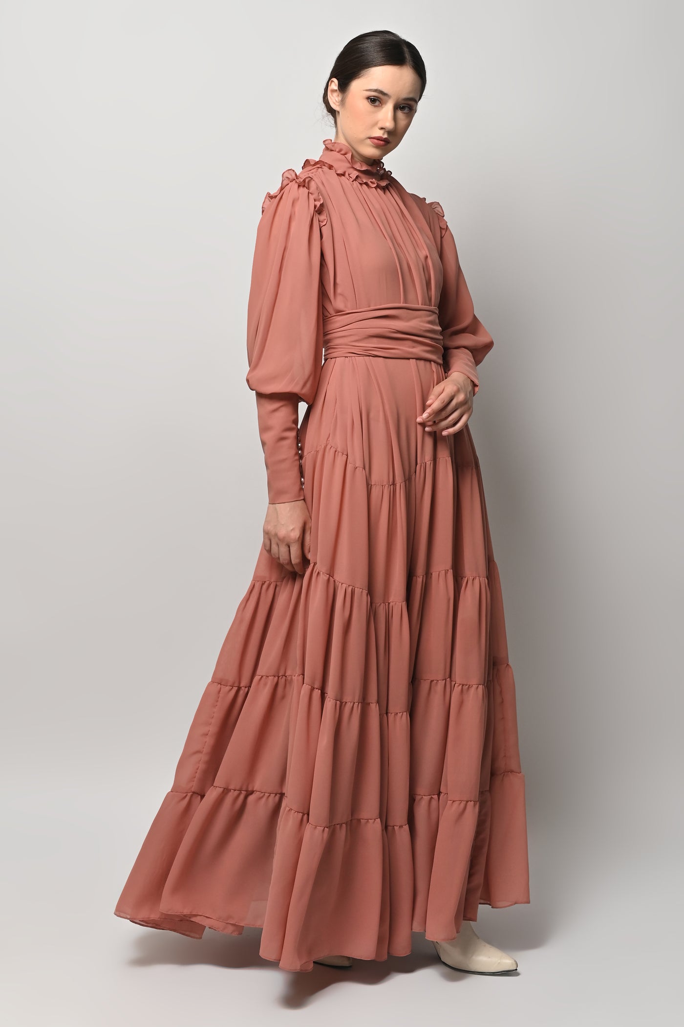 Ofra Dress in Terracotta
