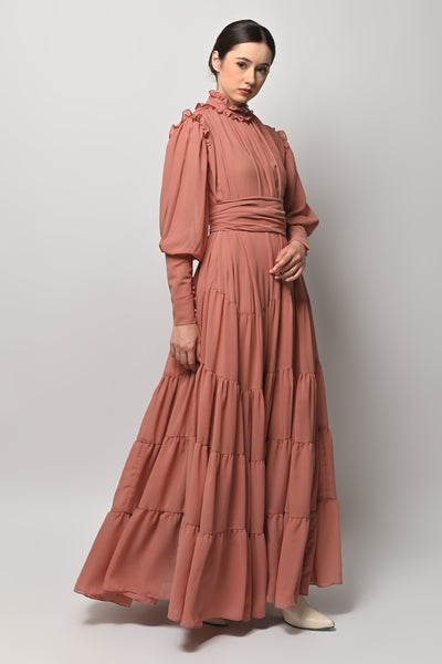 Ofra Dress in Terracotta