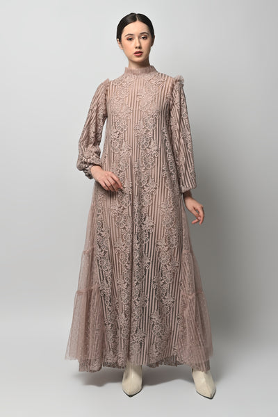 Ousie Dress in Taupe