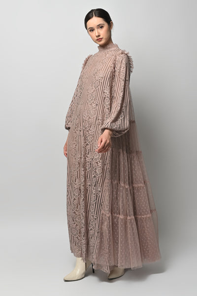 Ousie Dress in Taupe
