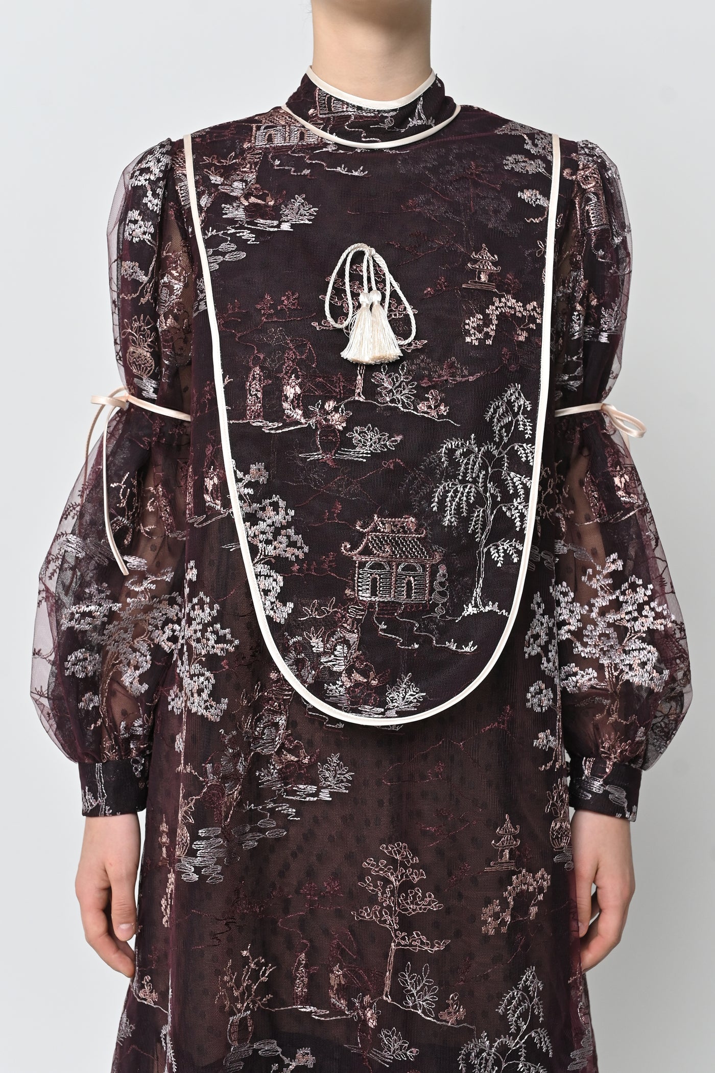 Corrina Dress in Deep Maroon