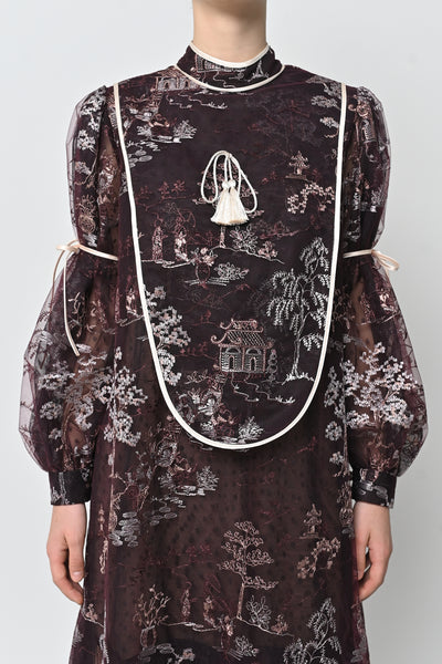 Corrina Dress in Deep Maroon