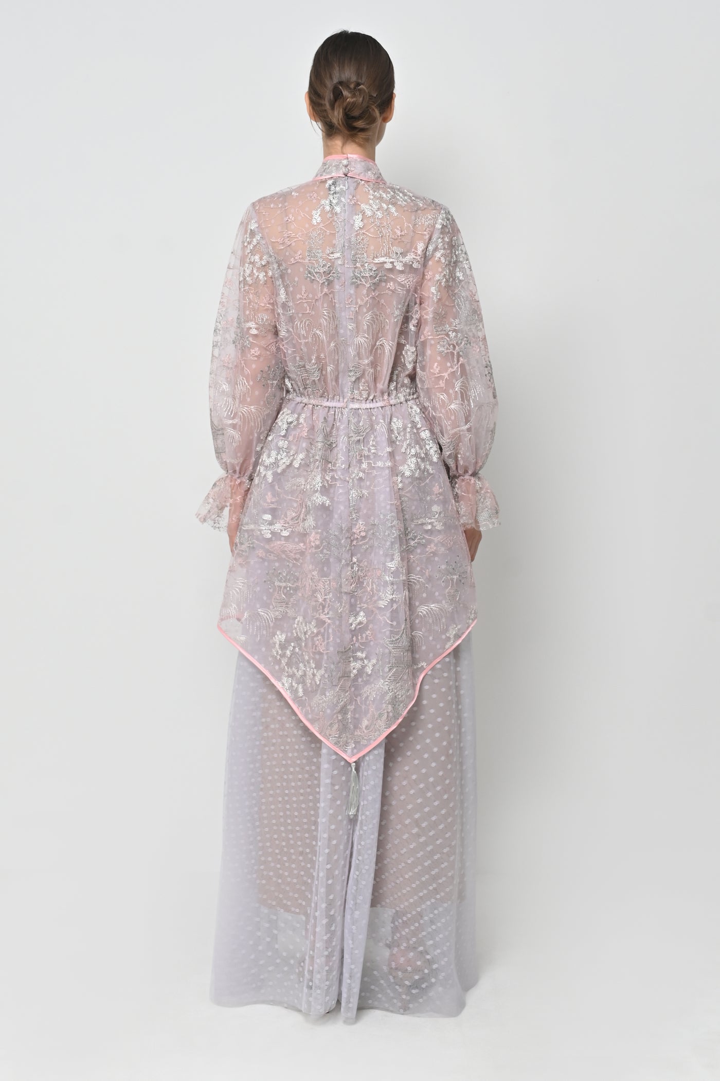 Claudie Dress in Silver Pink