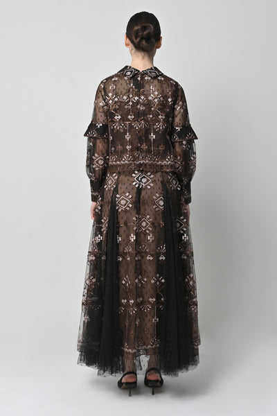 Ginna Dress in Mahogany