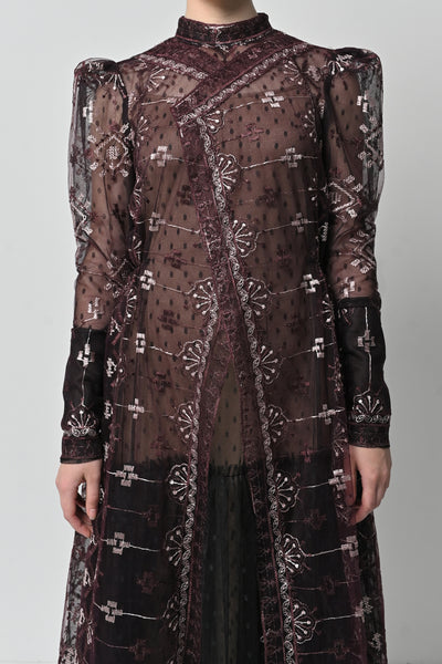 Jenna Dress in Deep Maroon