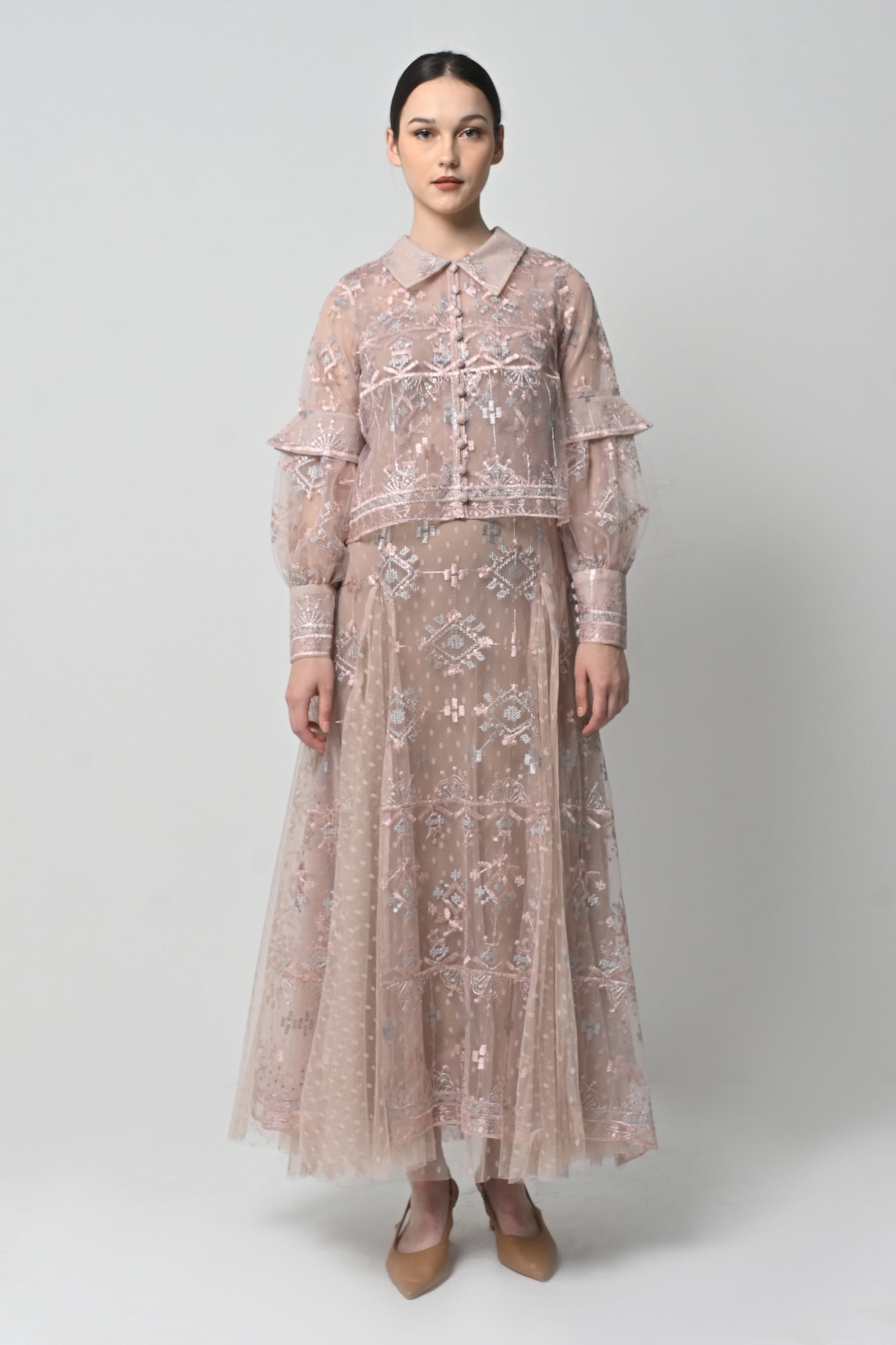 Ginna Dress in Dusty Pink