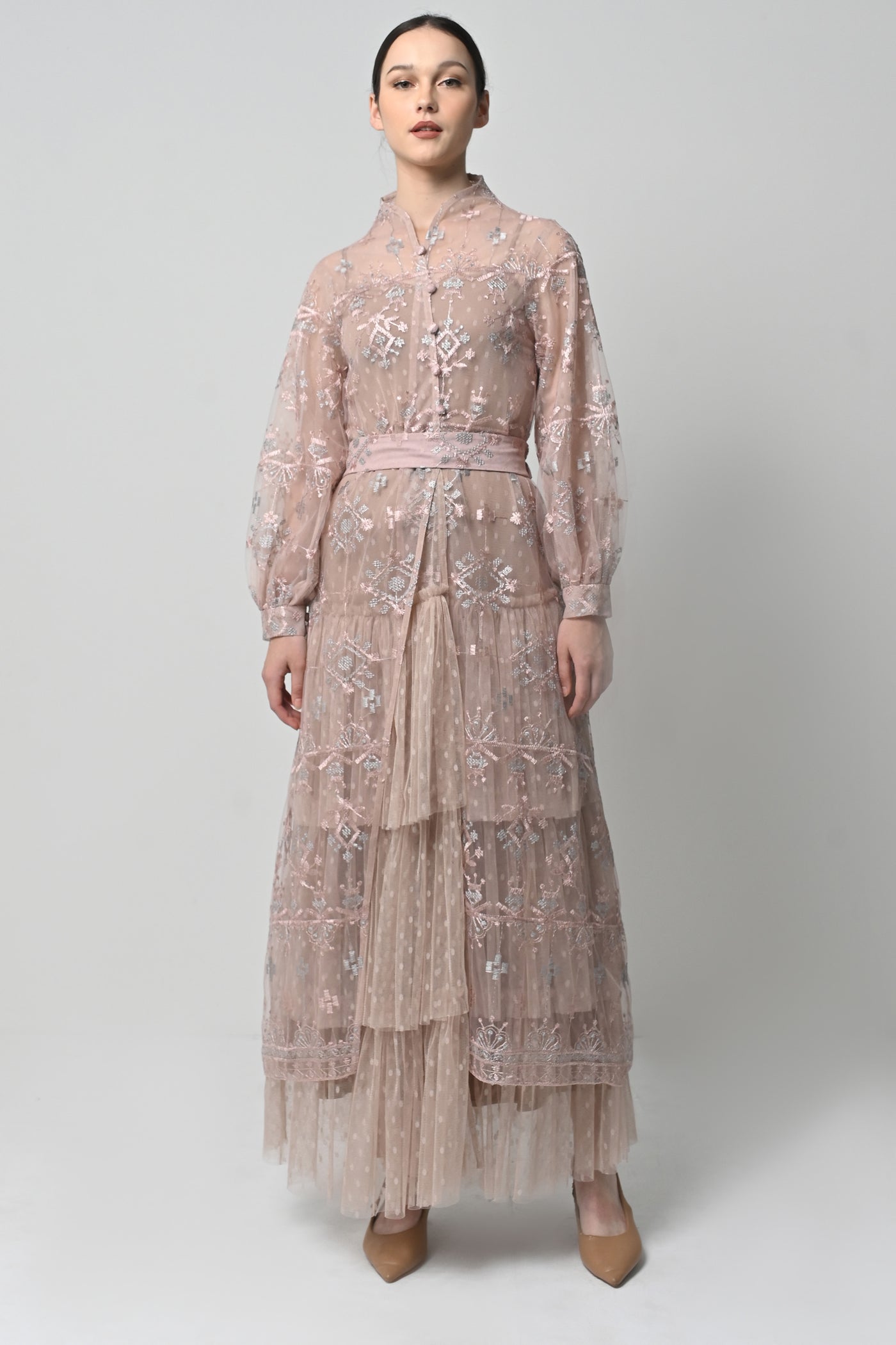 Runna Dress in Dusty Pink