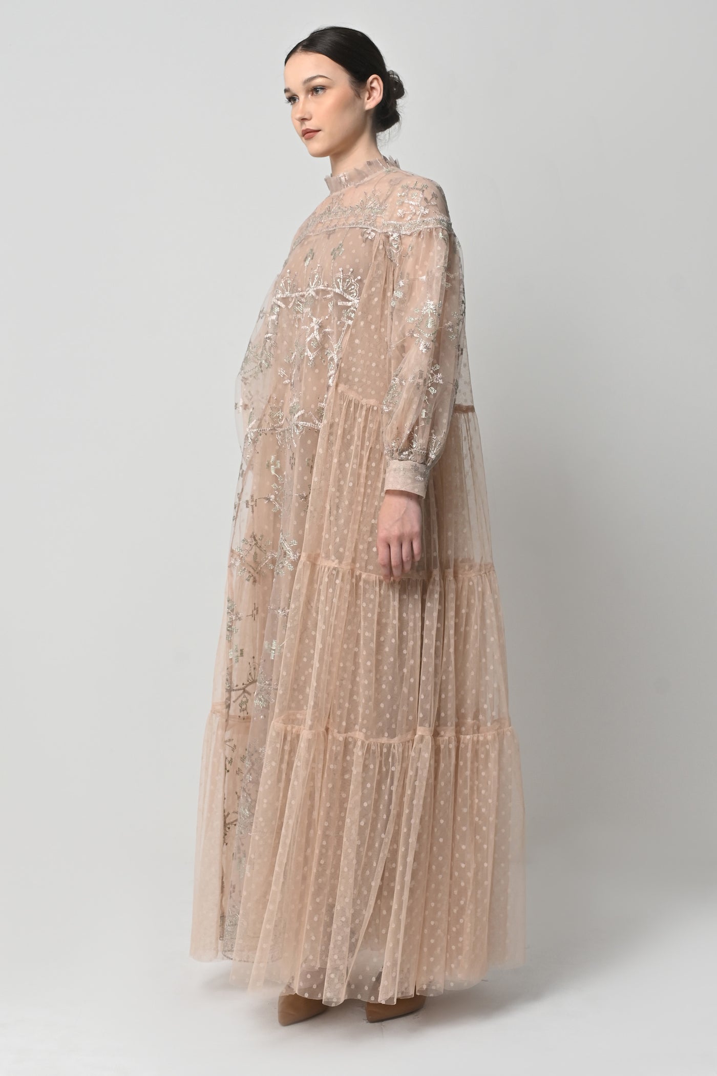 Risya Dress in Beige