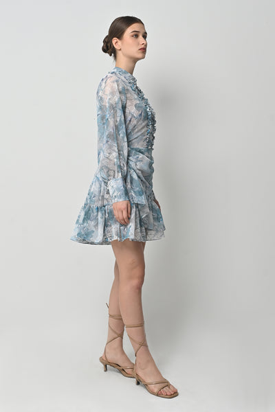 Jewa Dress in Dusty Blue