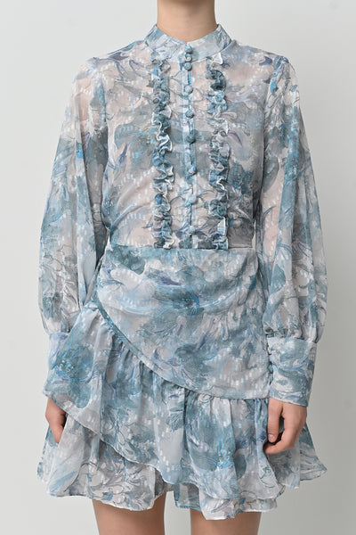Jewa Dress in Dusty Blue
