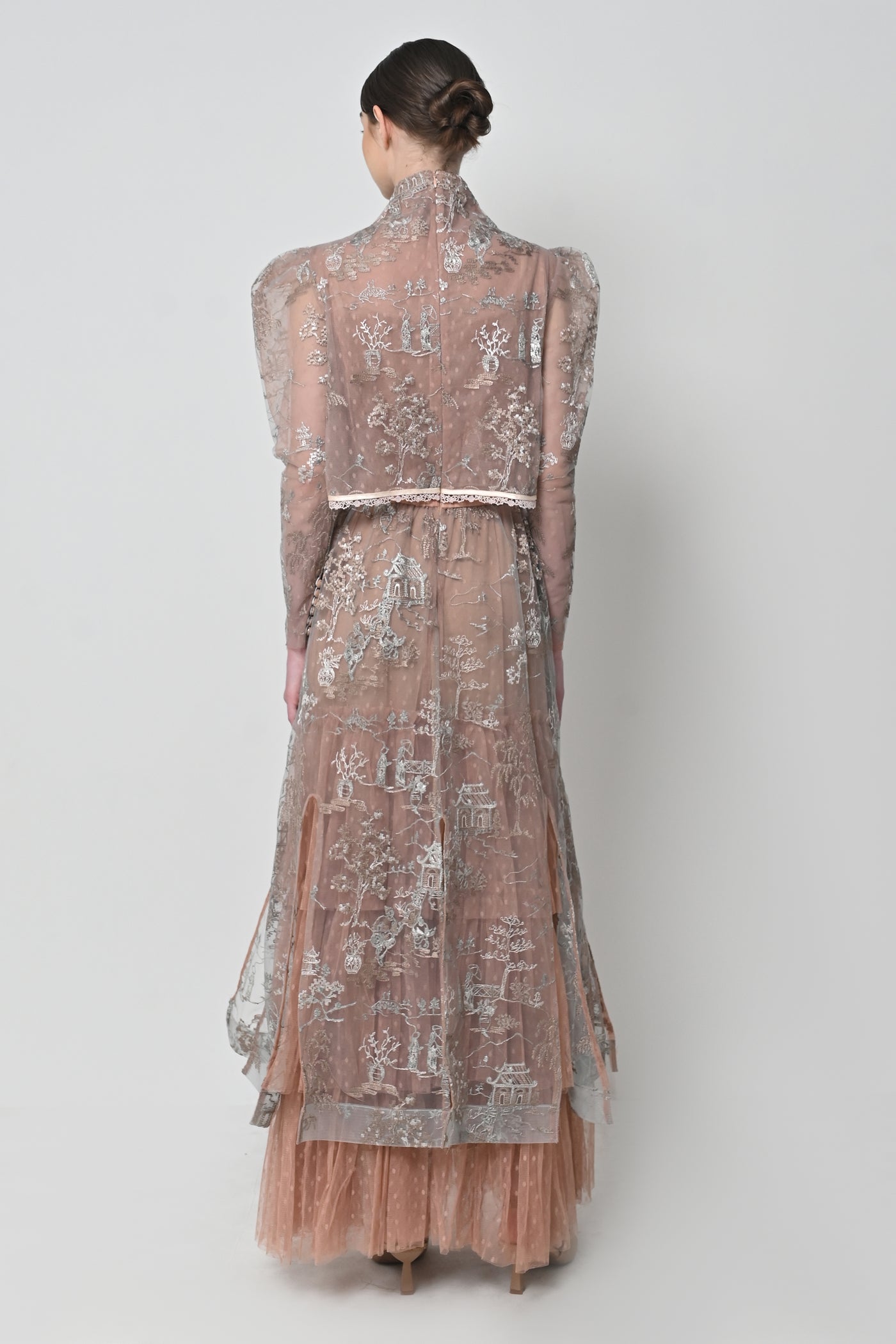 Chyna Dress in Silver Brown