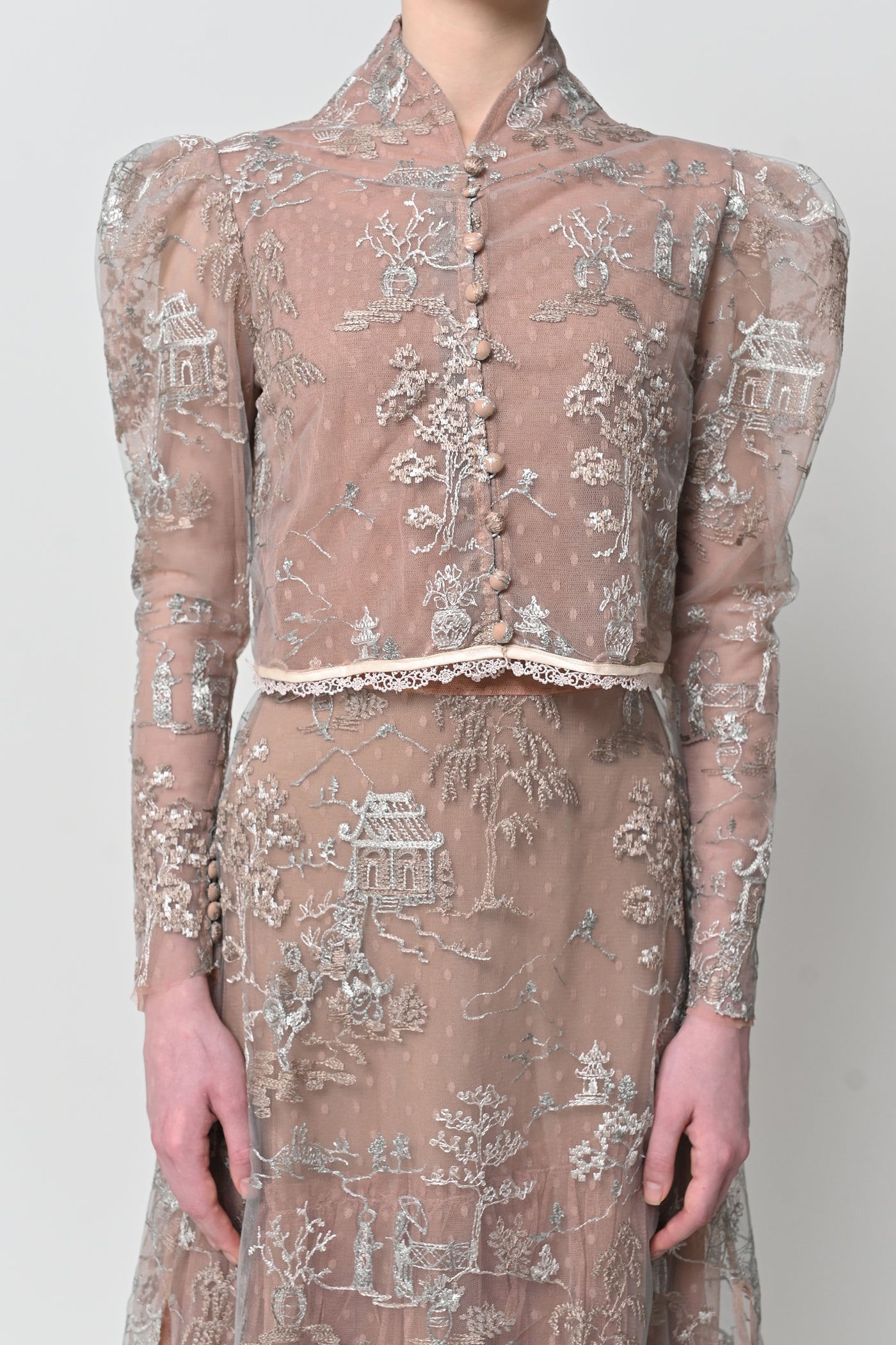Chyna Dress in Silver Brown