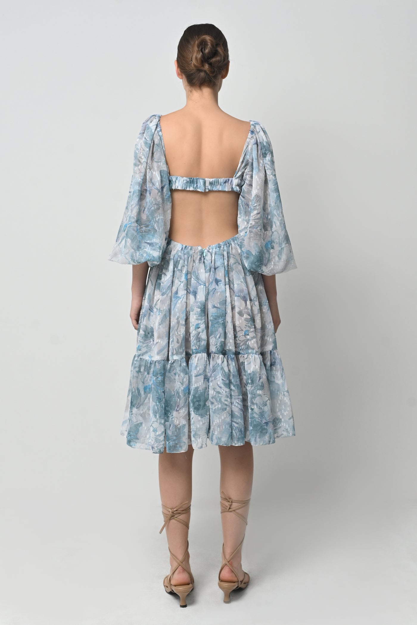 Jody Dress in Dusty Blue