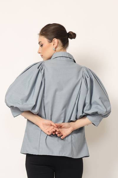 Queen Shirt In Light Blue