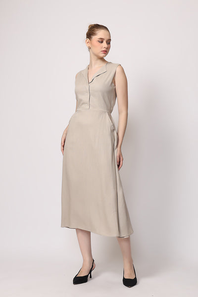 Lucia Dress in Sand