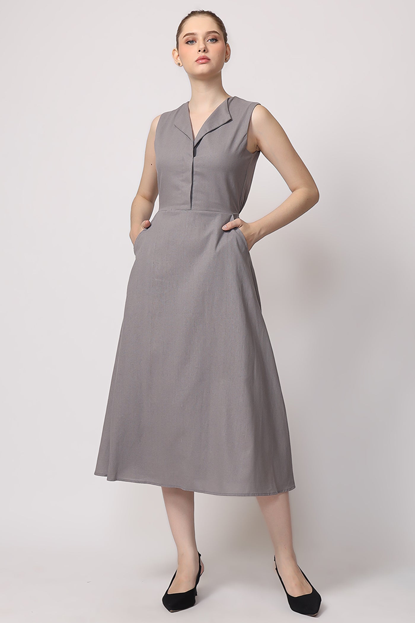 Lucia Dress in Gray