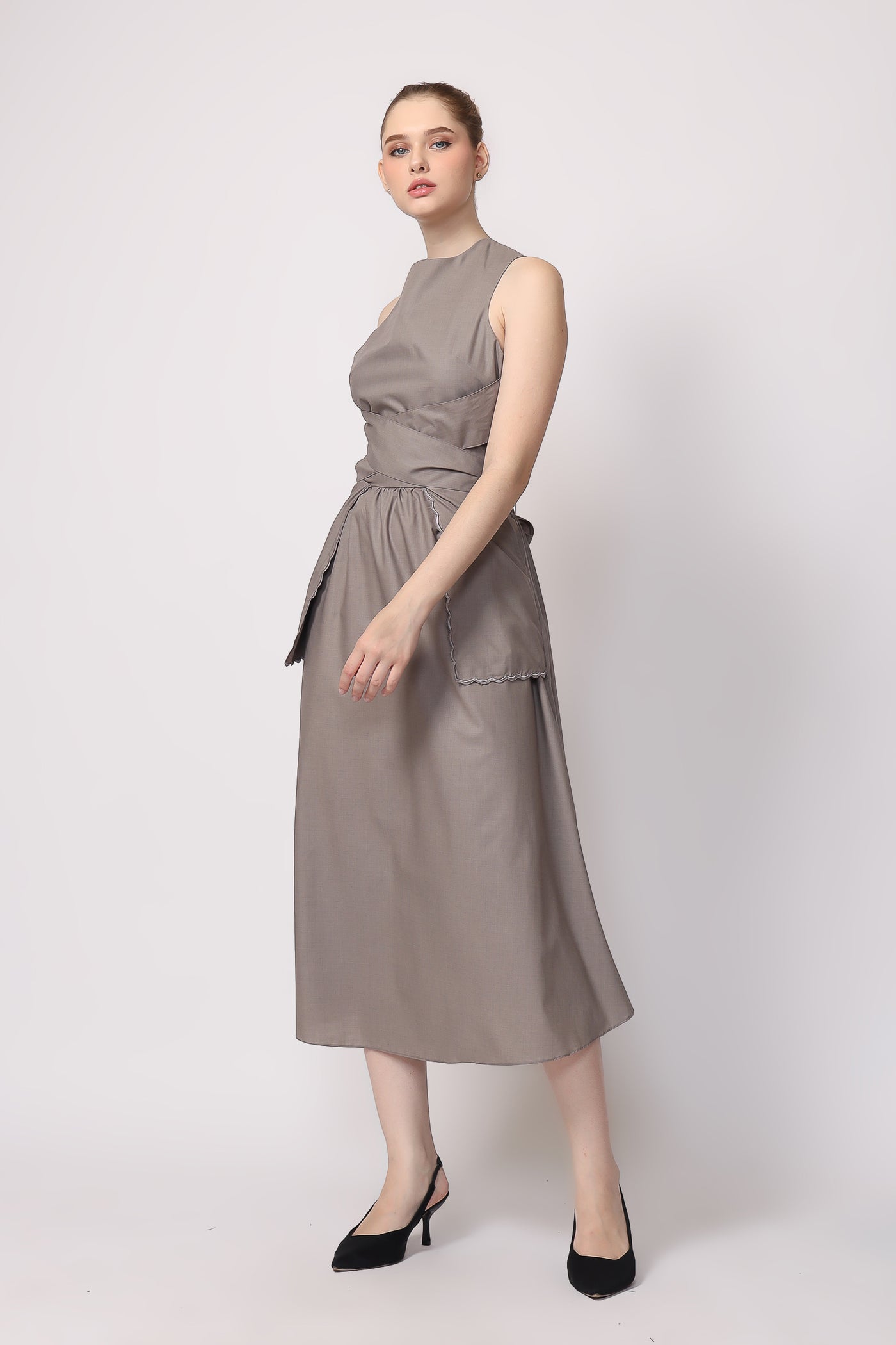 Lava Dress in Grey