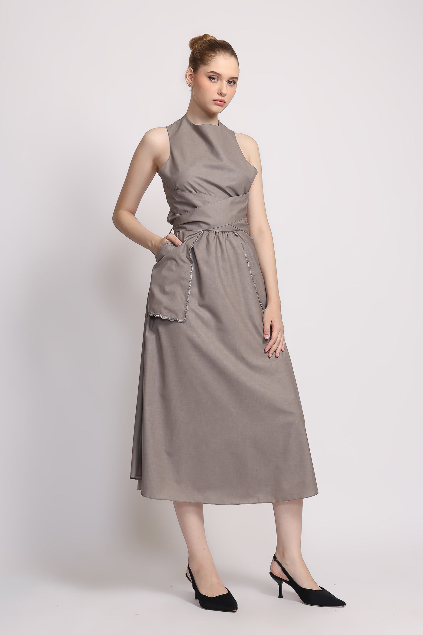 Lava Dress in Grey