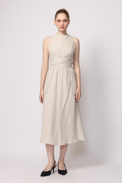 Lava Dress in Beige