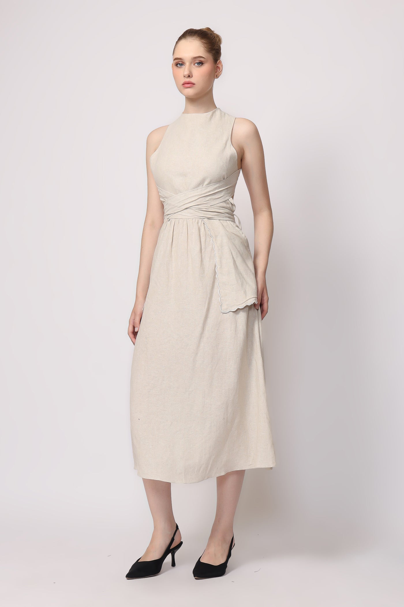 Lava Dress in Beige