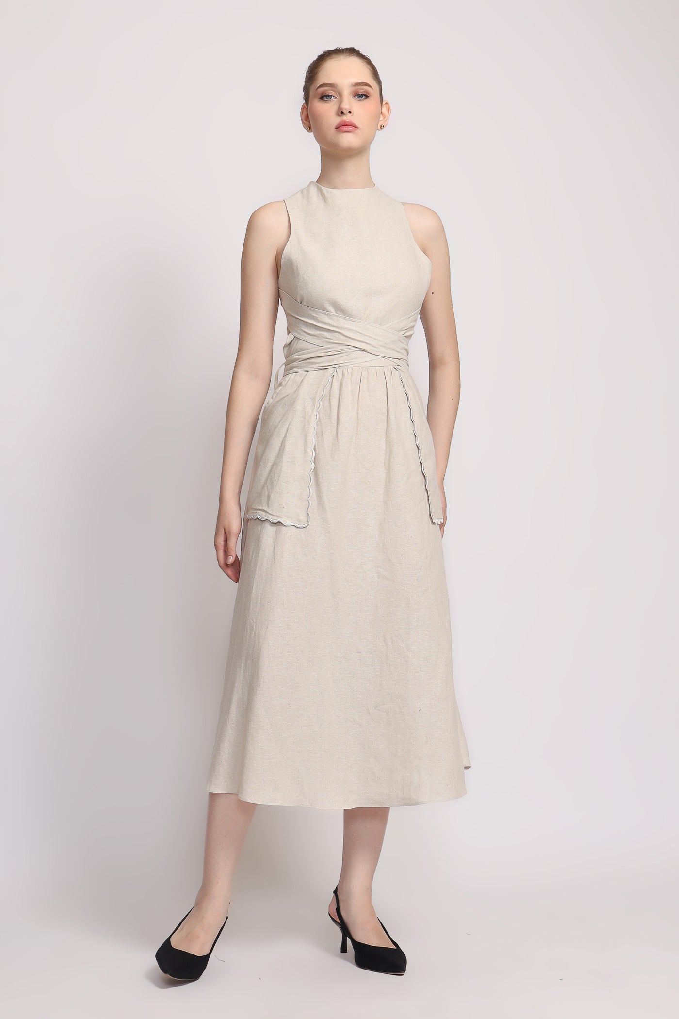 Lava Dress in Beige