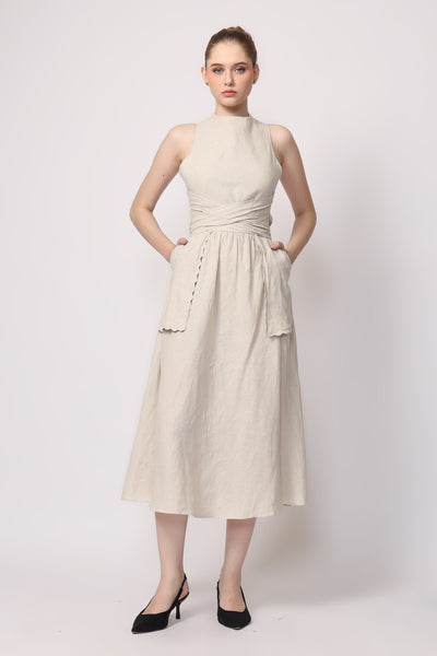 Lava Dress in Beige