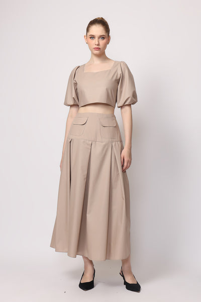Nael Crop Top in Sand