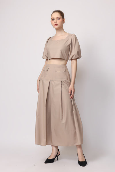 Nael Crop Top in Sand