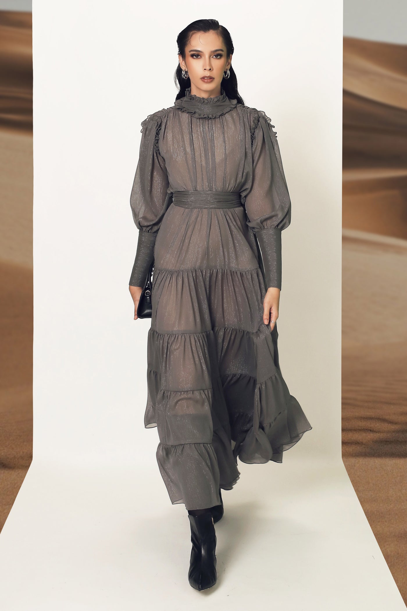 Ofra Dress in Grey