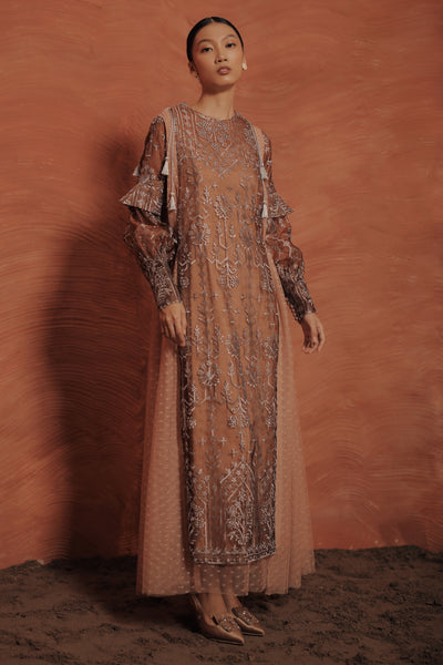 Reylin Dress in Brown