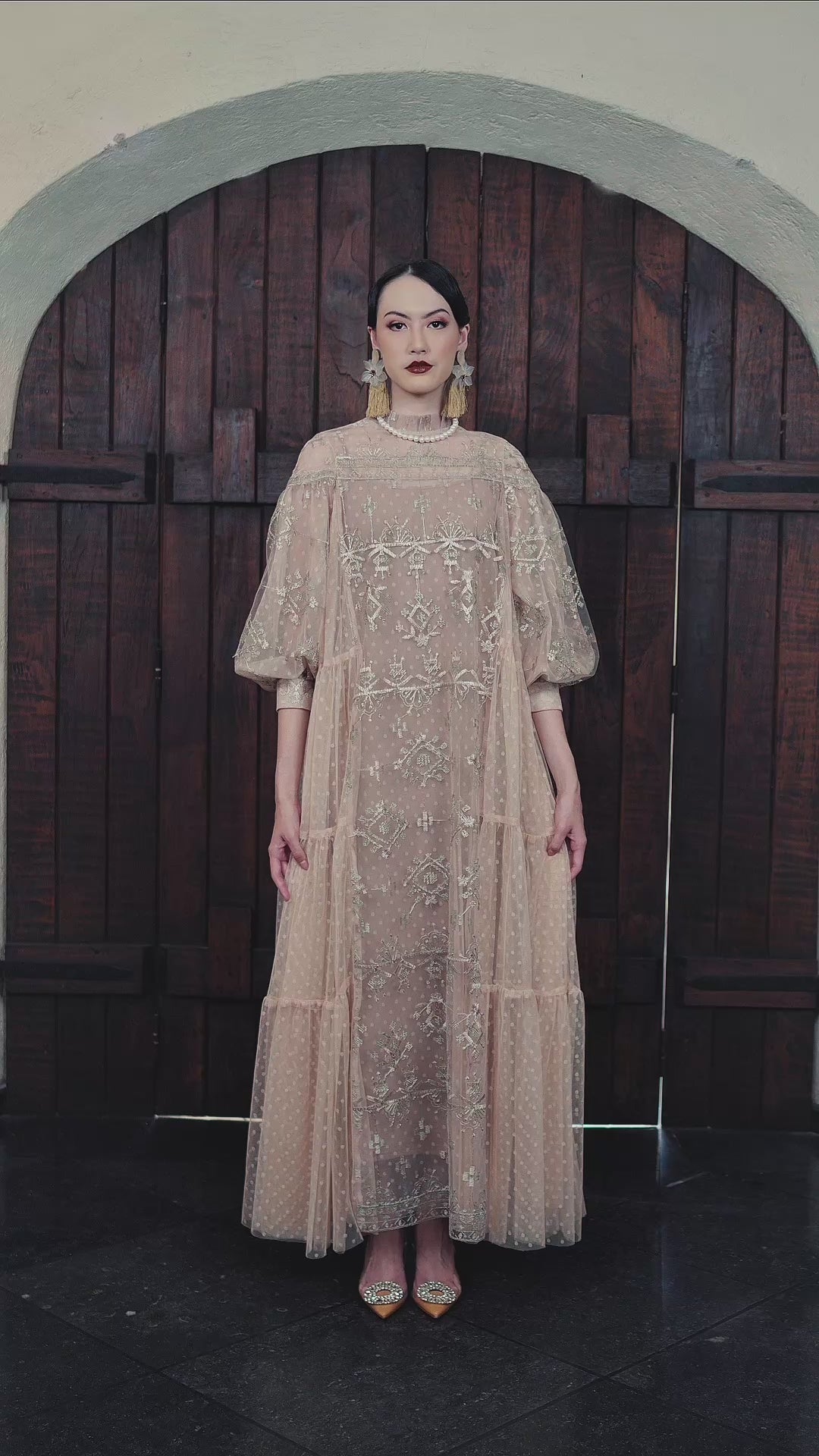 Risya Dress in Beige