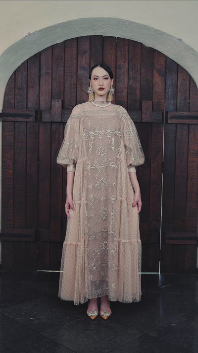 Risya Dress in Beige