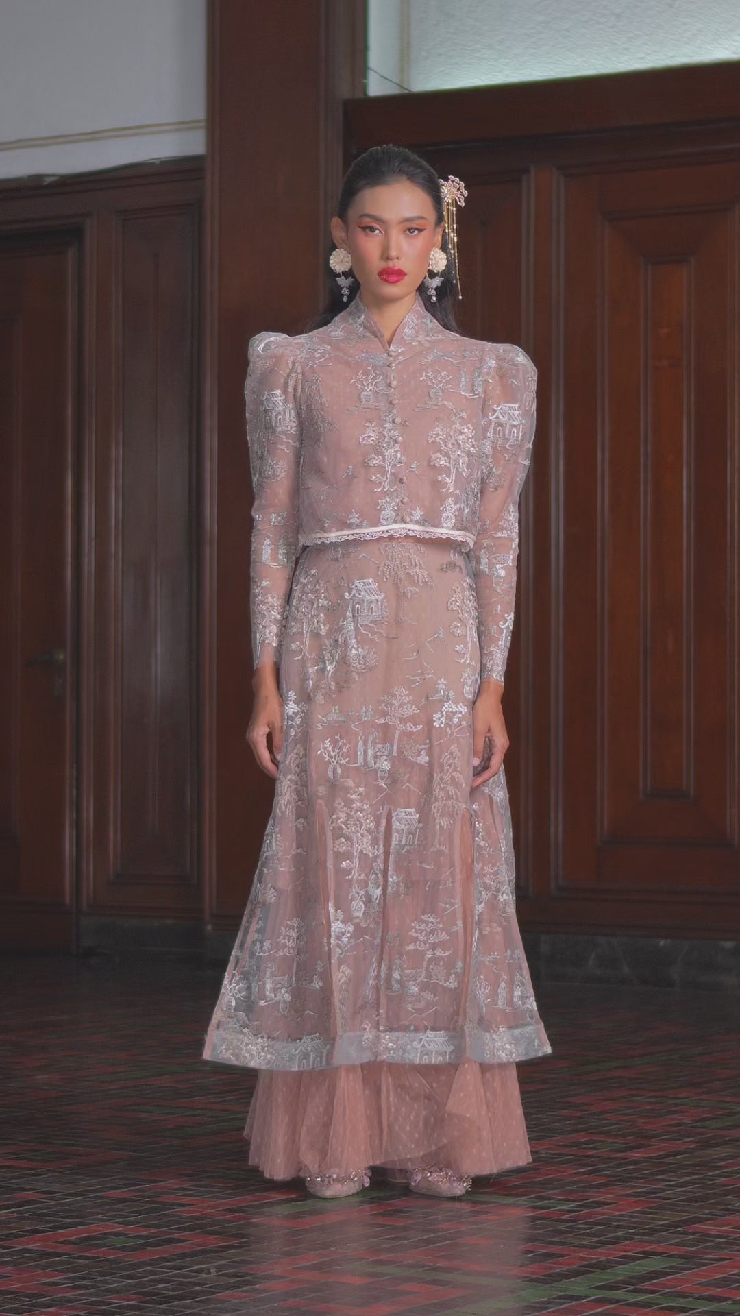 Chyna Dress in Silver Brown