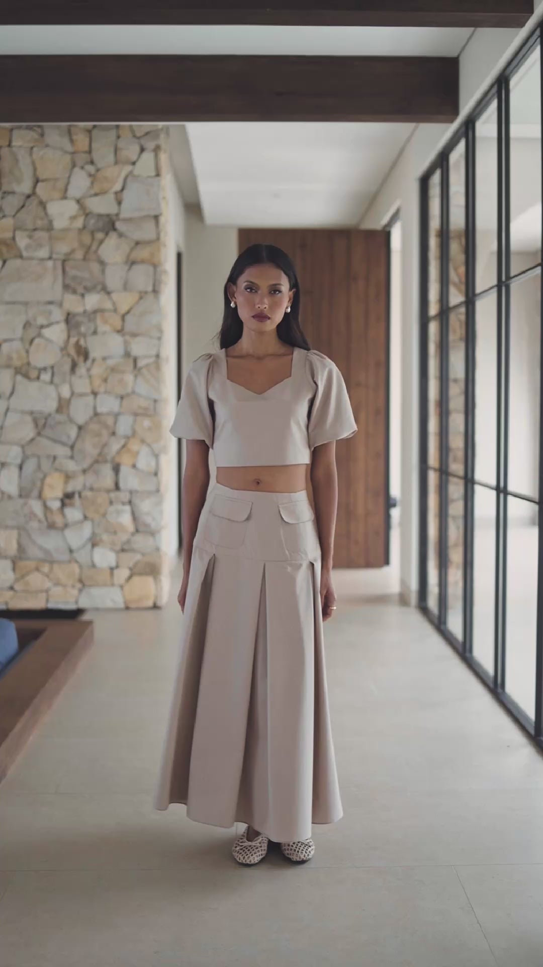 Noora Skirt in Sand