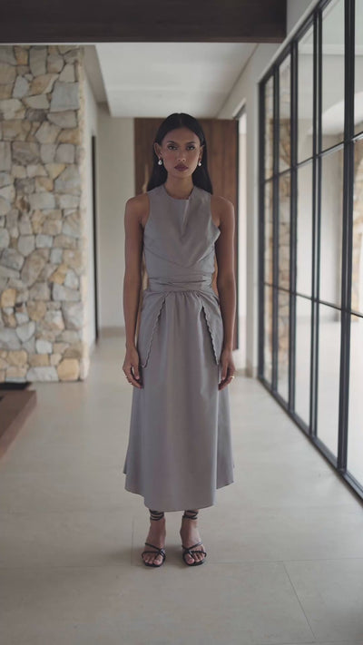 Lava Dress in Grey
