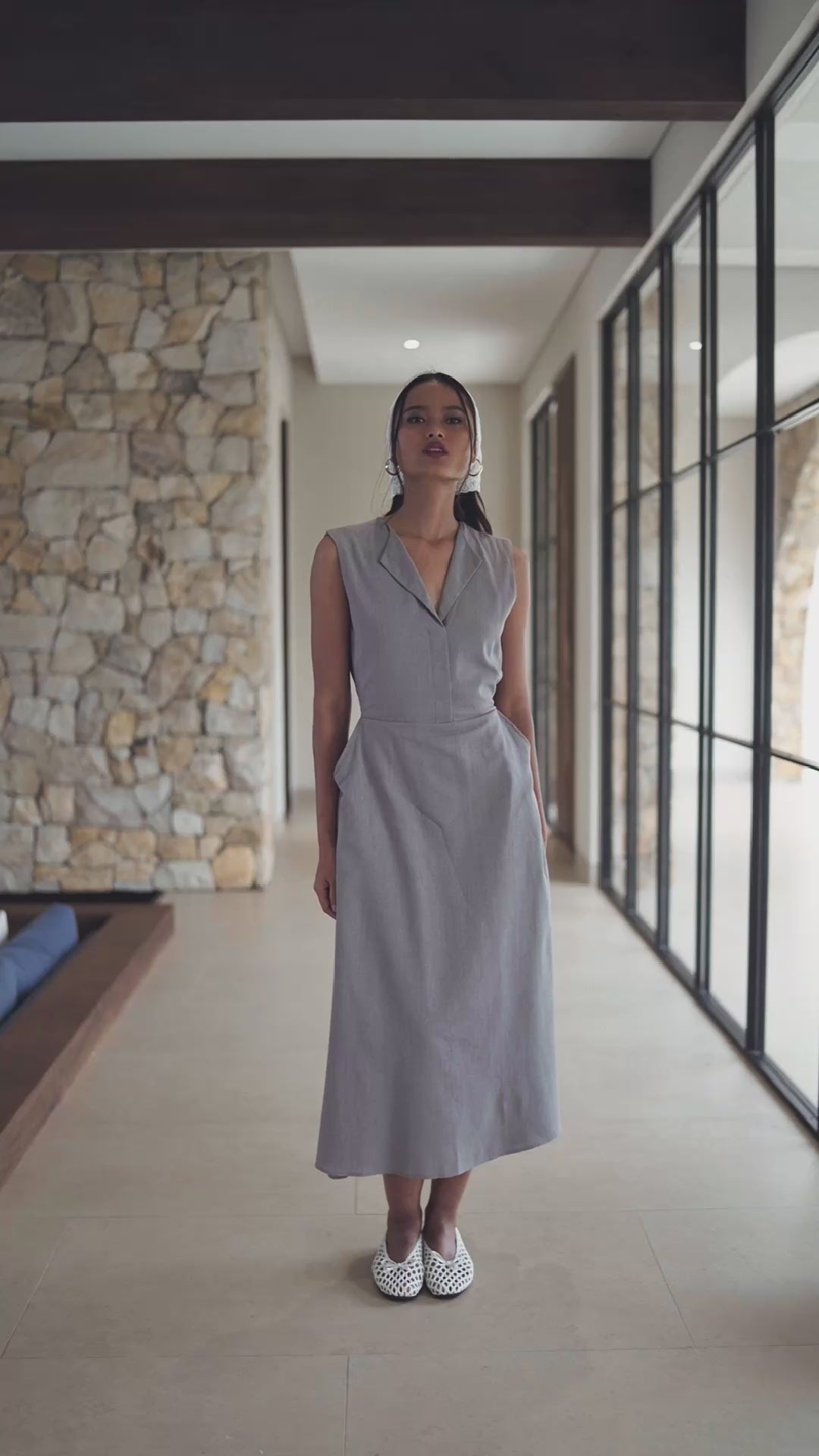Lucia Dress in Gray