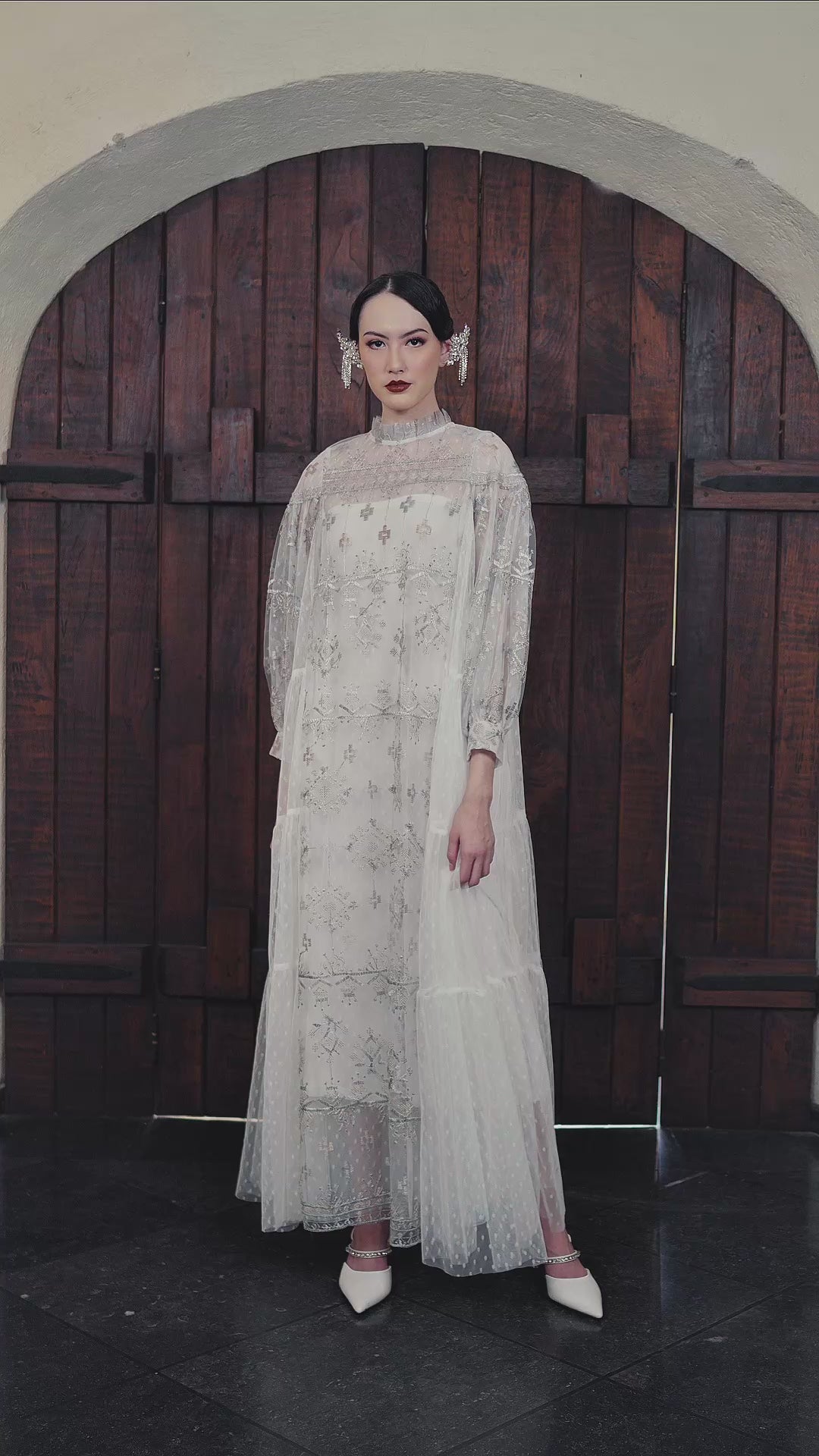 Risya Dress in Off White