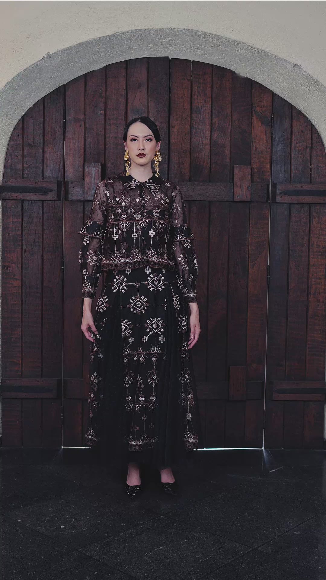 Ginna Dress in Mahogany