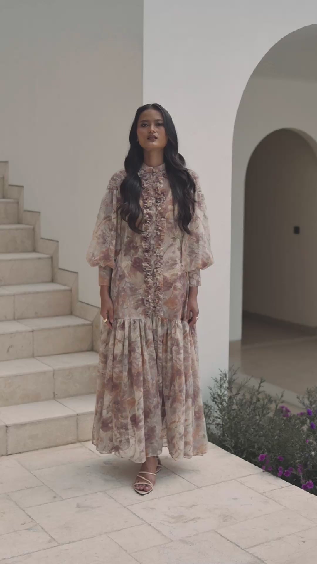 Juliet Dress in Dusty Purple